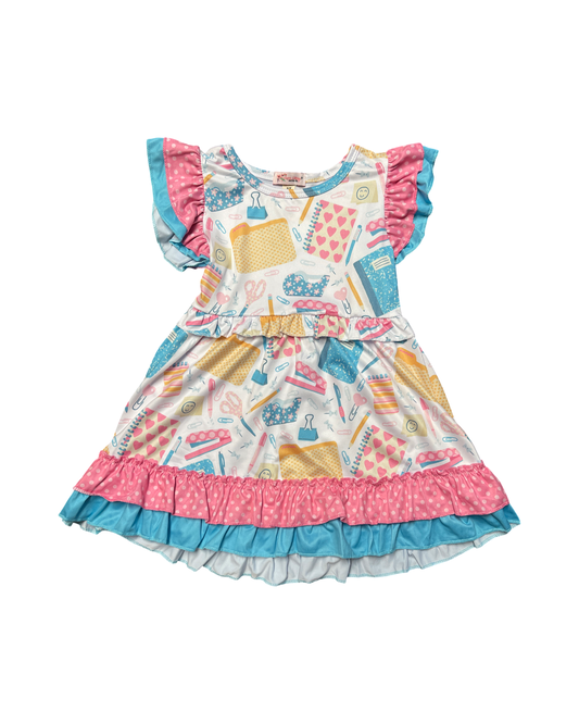 Back To School Supplies Girls Dress
