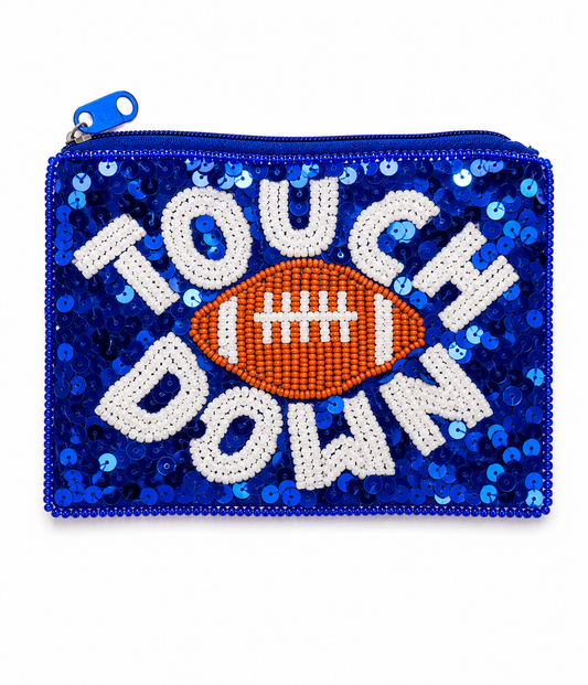 Blue Touch Down Coin Purse