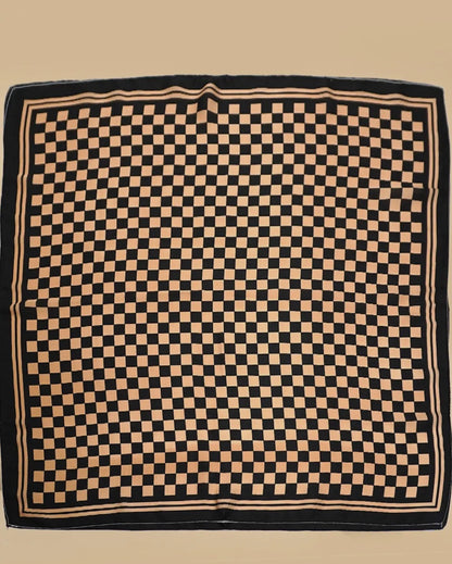 Josslyn large checkered bandana scarf