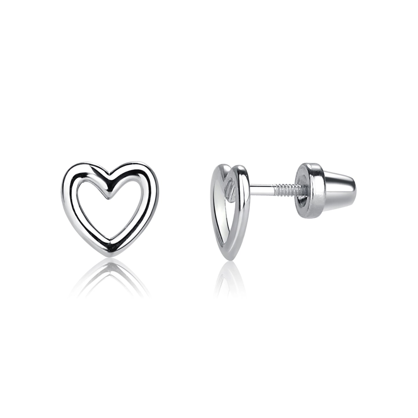 Cherished Moments Hollow Heart Earrings