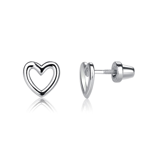 Cherished Moments Hollow Heart Earrings