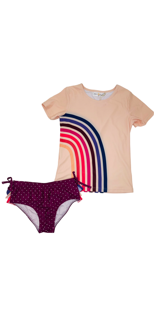 Oopsie Daisy Pink Rainbow Two Piece Set