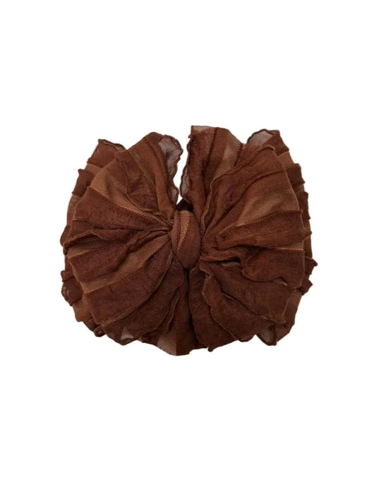 Caroline June Harville Registry Rockin' Royalty 'Chestnut' Ruffle Headband Bow