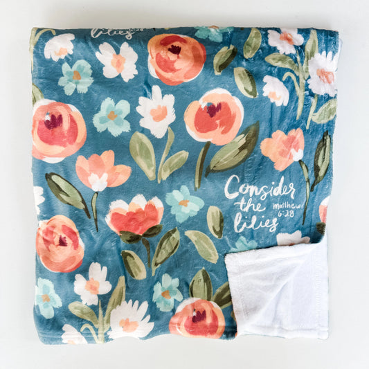 Remedy Rain Registry Little Rose Shop Floral Blanket