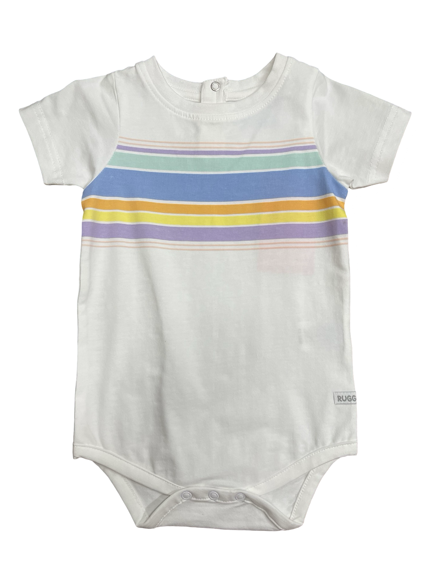 Rugged Butts Rainbow Lane Striped Bodysuit/Tshirt
