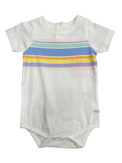 Rugged Butts Rainbow Lane Striped Bodysuit/Tshirt