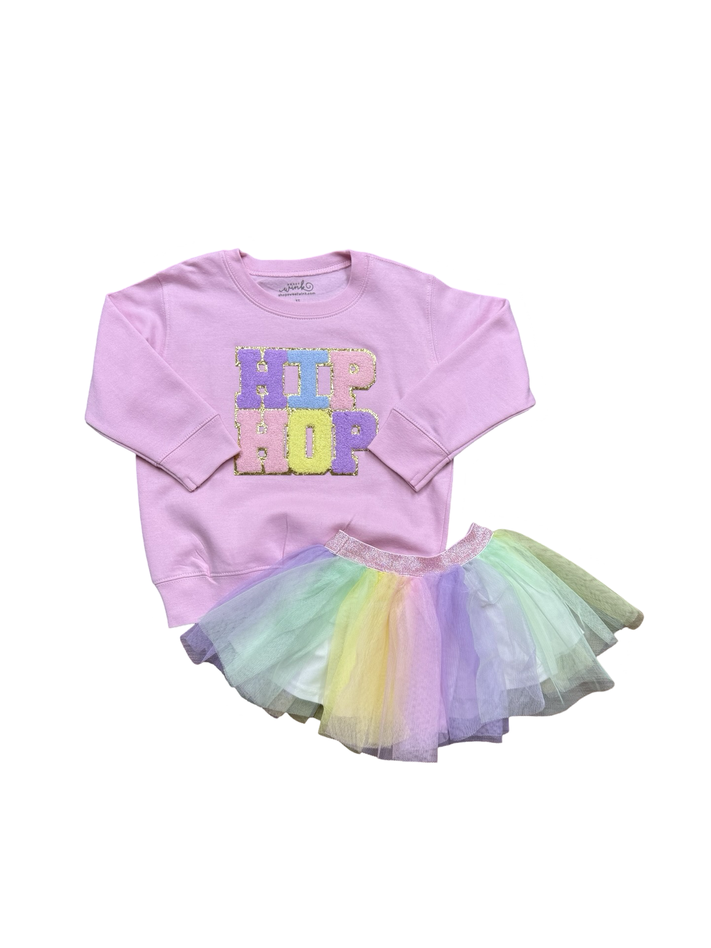 Easter "Hip Hop" Sequin Patch Sweatshirt