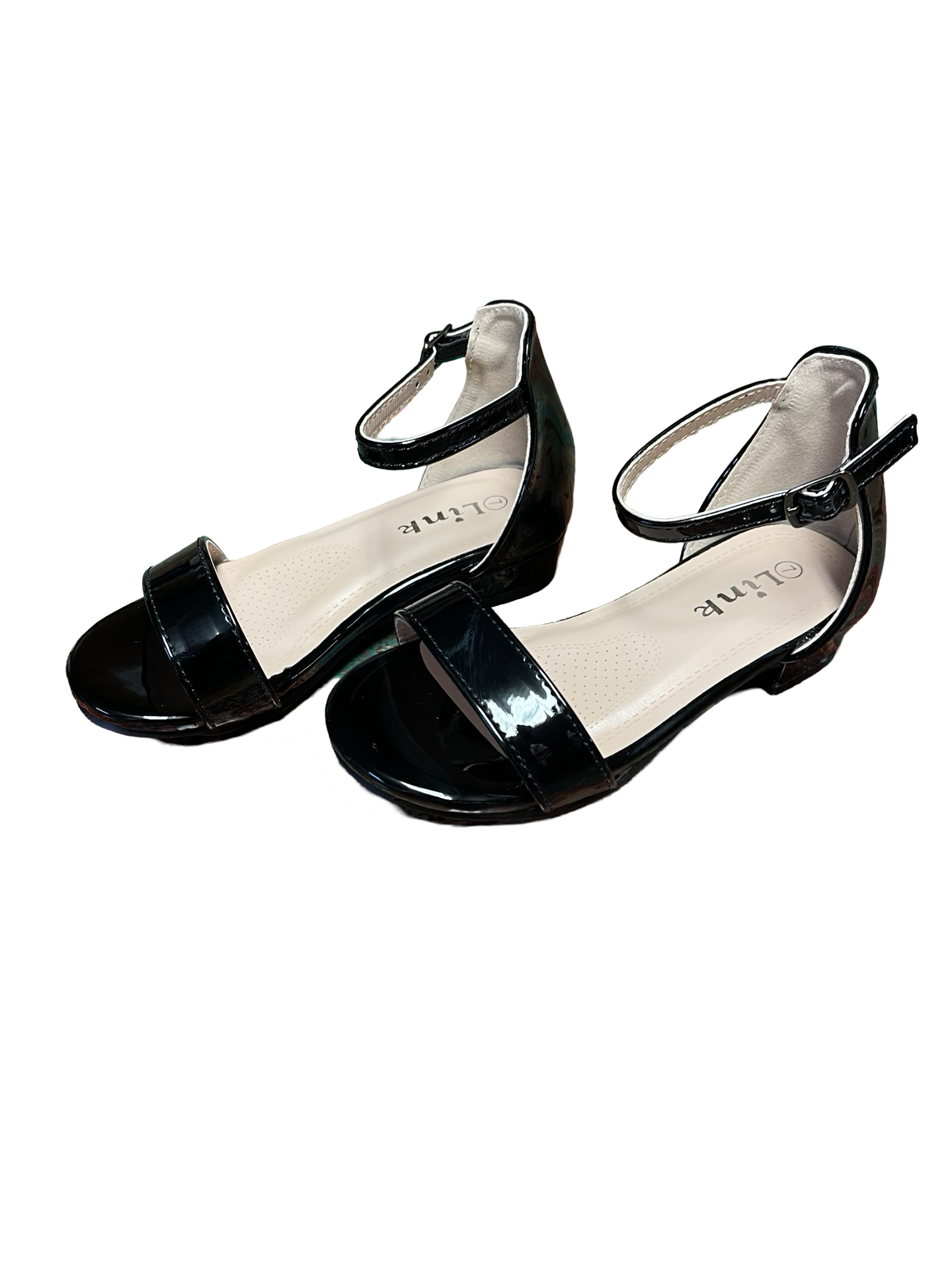 Charcoal Leather Heels