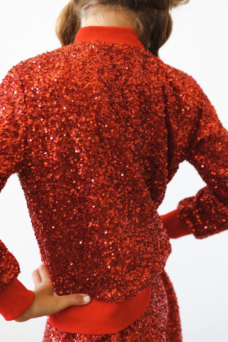 Mila & Rose Red Sequin Jacket