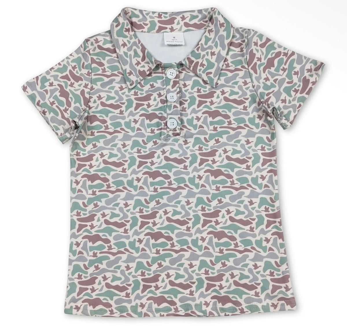 Boys Duck Camo Polo Shirt