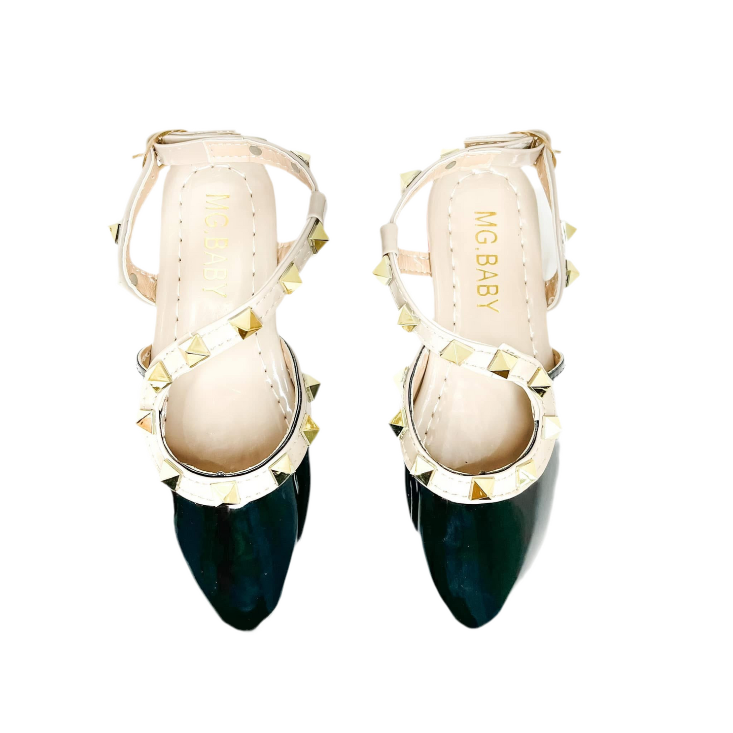 Black Princess Rivets flats