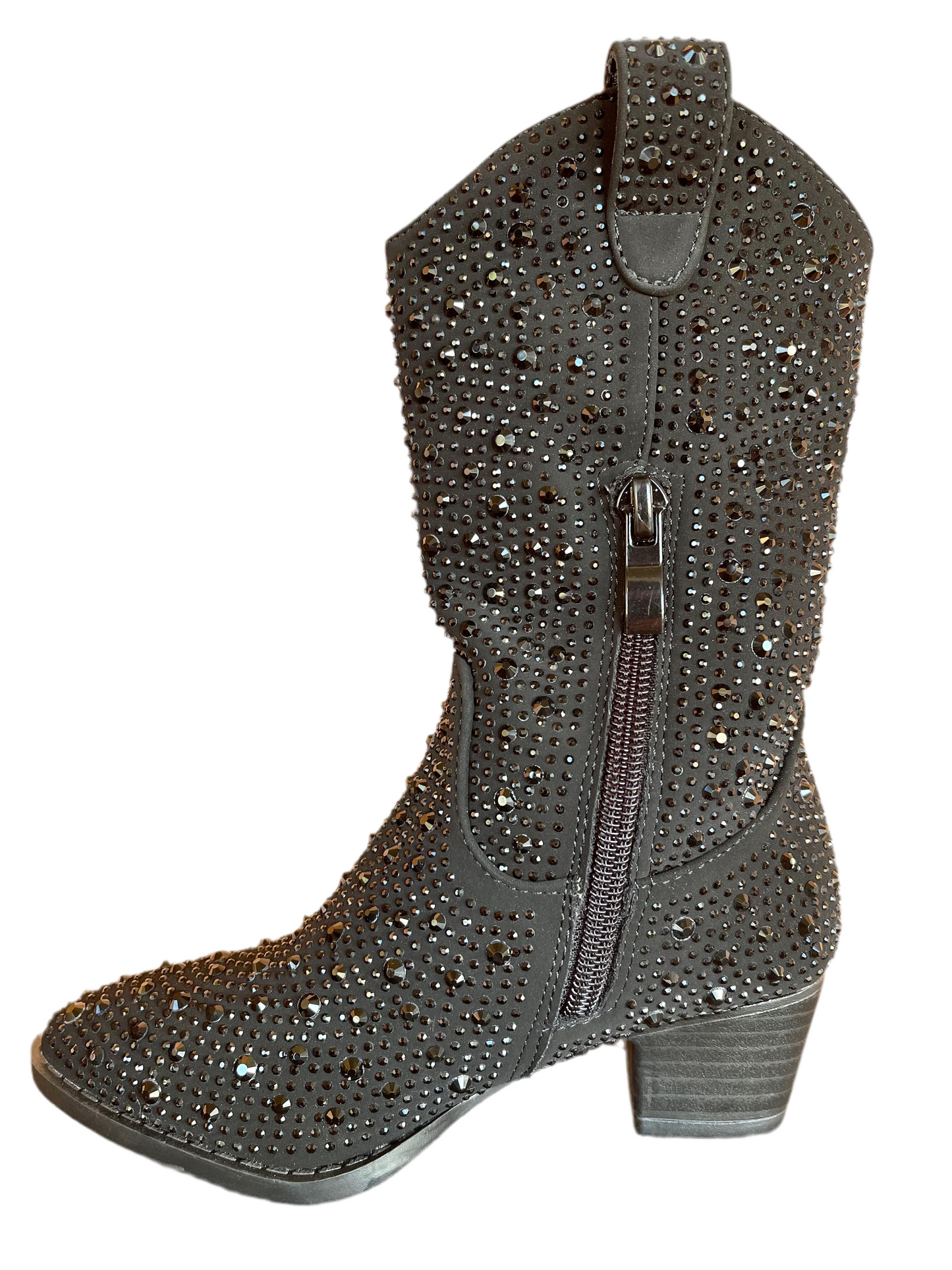 Link Black Sparkle Western Boots