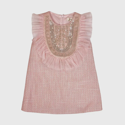 Doe a Dear Embellished Tweed Dress