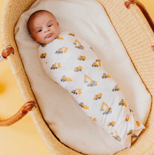 Tucker Lewis Registry Copper Pearl “Dozer” Swaddle Blanket