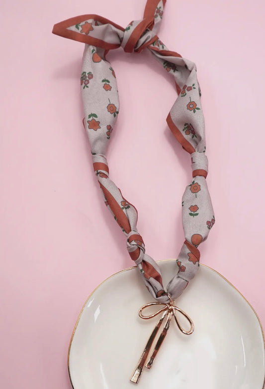 Josslyn Handmade Scarf Charm Neckalce