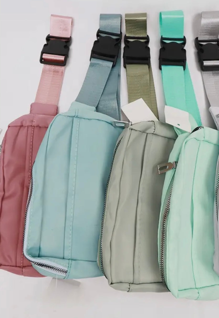 Natural Color Crossbody Belt Bag