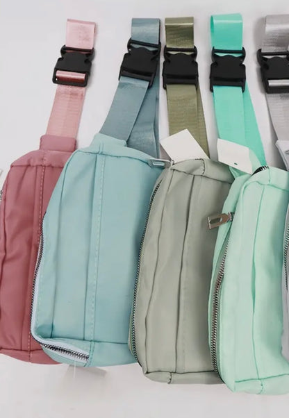 Natural Color Crossbody Belt Bag