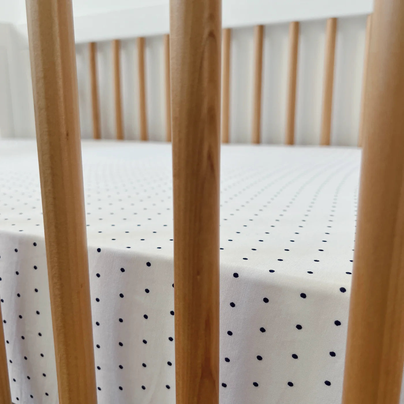 Liz and Roo Mini Dot Crib Sheet