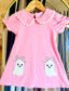 Halloween Peter Pan Collared Ghost Dress