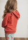 Rust Hoodie with Floral Leggings Set