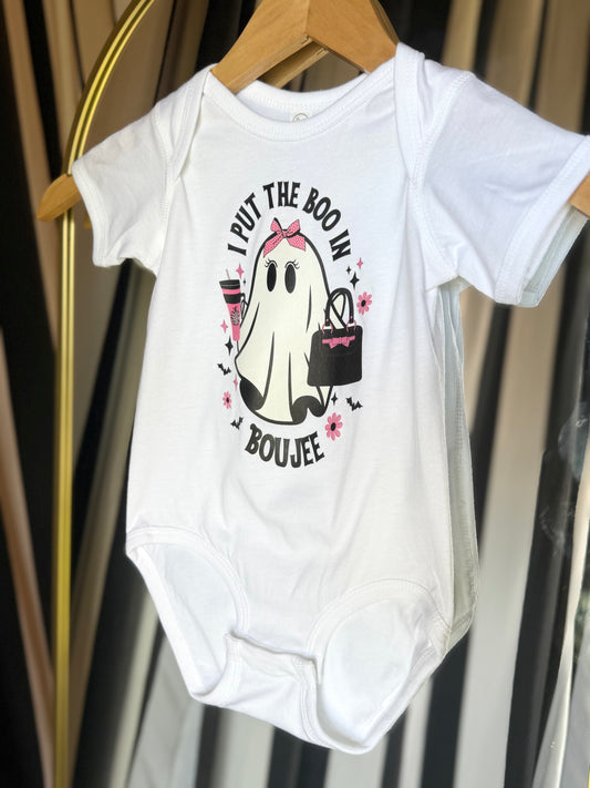 Halloween I Put The Boo In Boujee Onesie