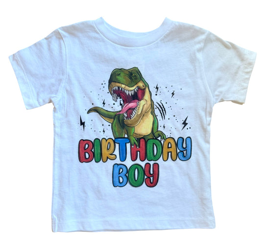 Dinosaur Birthday Boy Tee