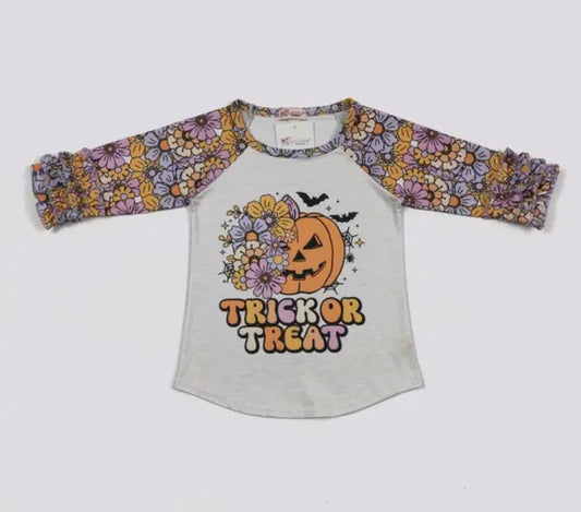 Clover Cottage "Trick Or Treat" Girls Shirt