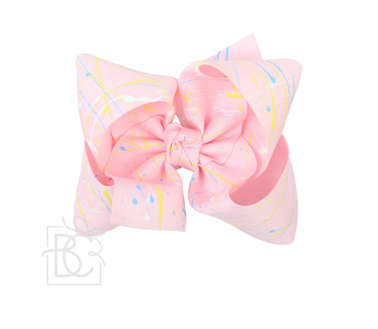 Beyond Creations Splash Alligator Clip Bow