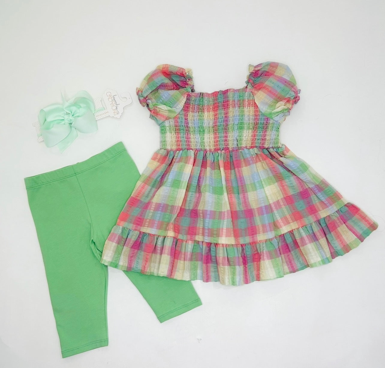 Smocked Seersucker Set