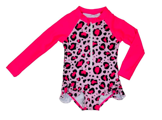Honey Dew Pink Leopard Swimsuit