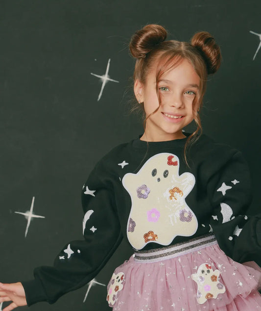 Three Wildflower Designs Ghost Crewneck