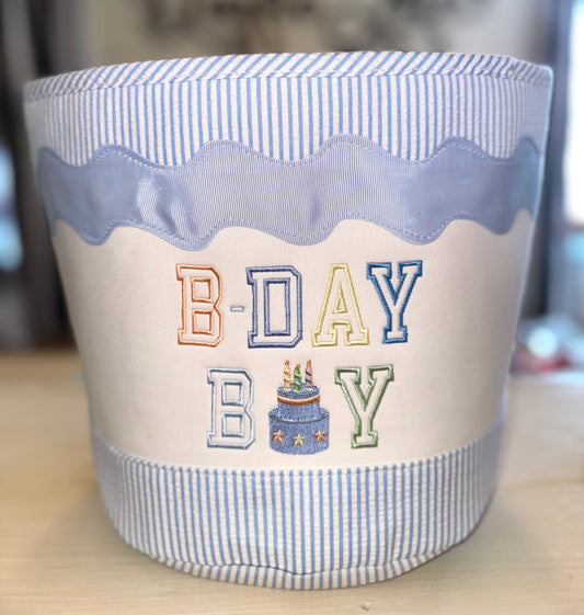 B-Day Boy Cloth Bucket