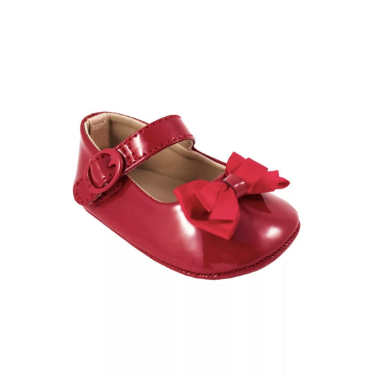 Baby Deer Red Shoes With Bow