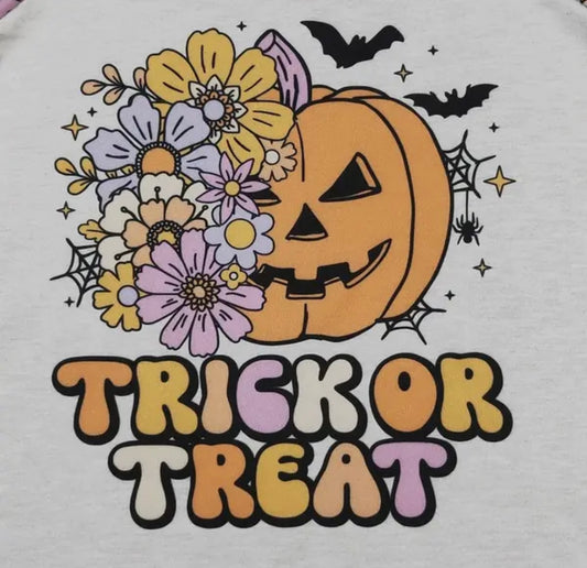 Clover Cottage "Trick Or Treat" Girls Shirt