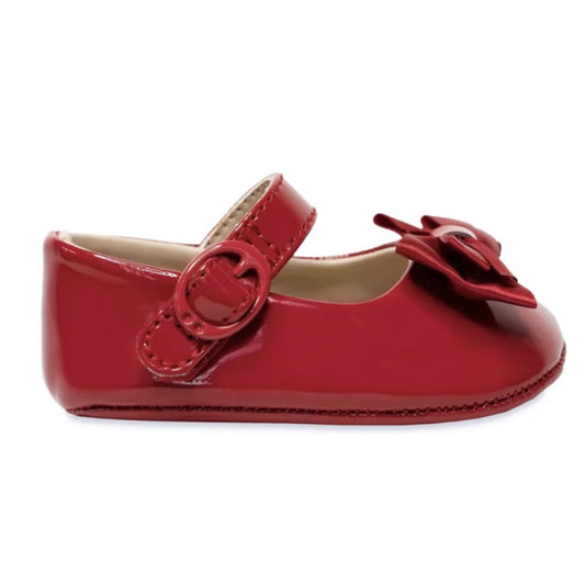 Baby Deer Red Shoes With Bow