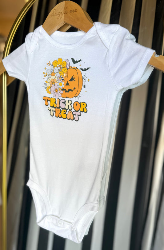 Halloween Trick Or Treat Onesie