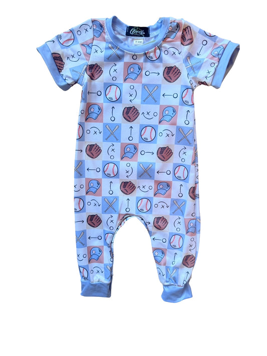 Boys Baseball Romper