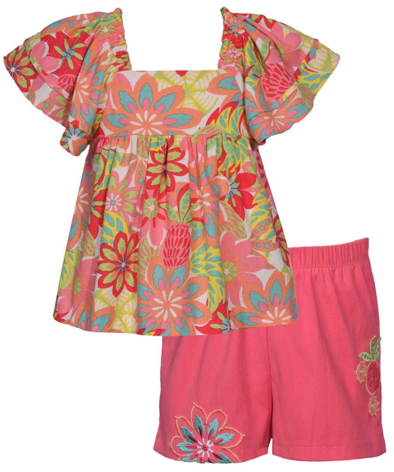 Bonnie Jean Tropical Short Set