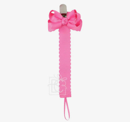 Beyond Creations Pacifier Clip With Detachable Bow