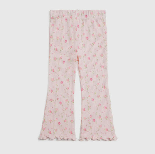 Sweet Wink Pink Rose Flare Leggings