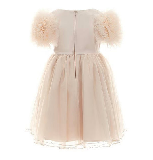 Bonnie Jean Puff Ruffle Sleeve Party Dress