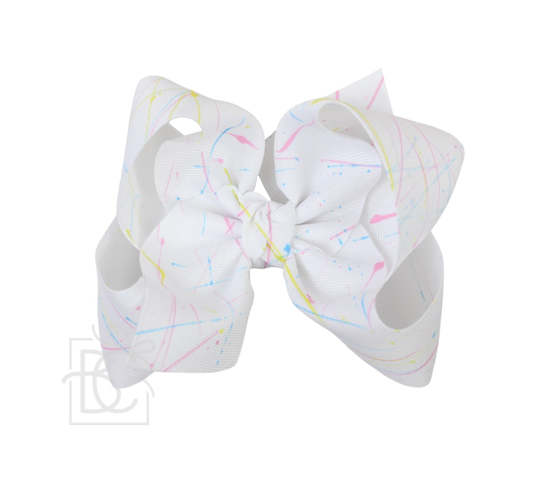 Beyond Creations Splash Alligator Clip Bow