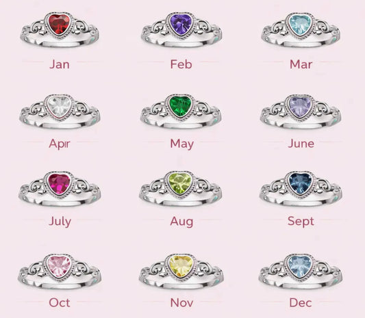 Cherished Moments Birthstone Rings