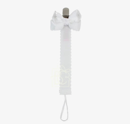 Beyond Creations Pacifier Clip With Detachable Bow