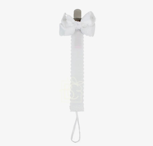 Beyond Creations Pacifier Clip With Detachable Bow