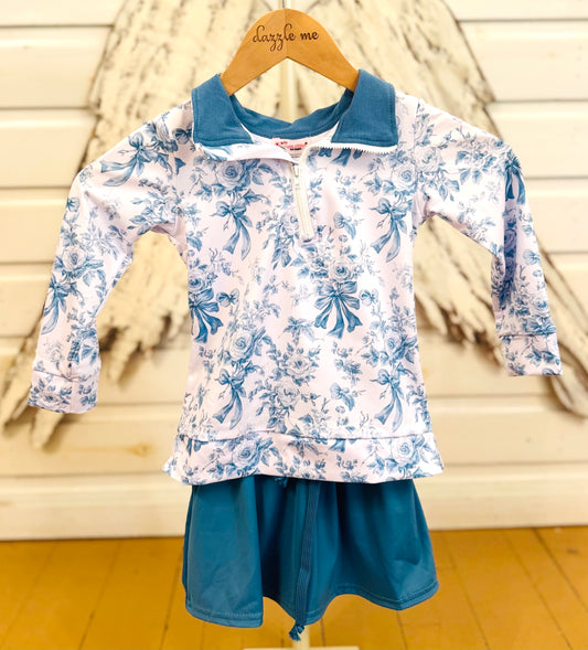 Clover Cottage French Blue Skort Set