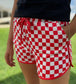Red & White Checkered Shorts