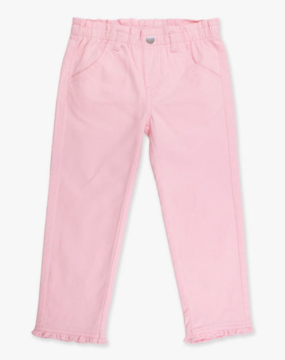 Ruffle Butts Pink Ruffle Straight Jeans