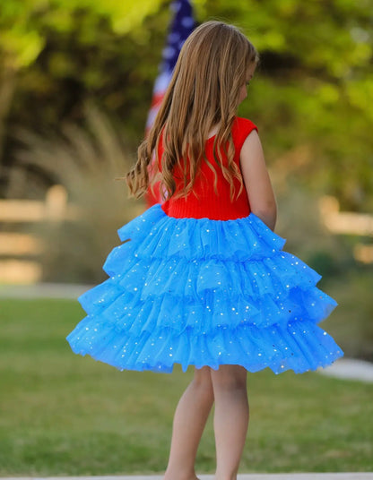 4th of July Sleeveless Tutu Dress