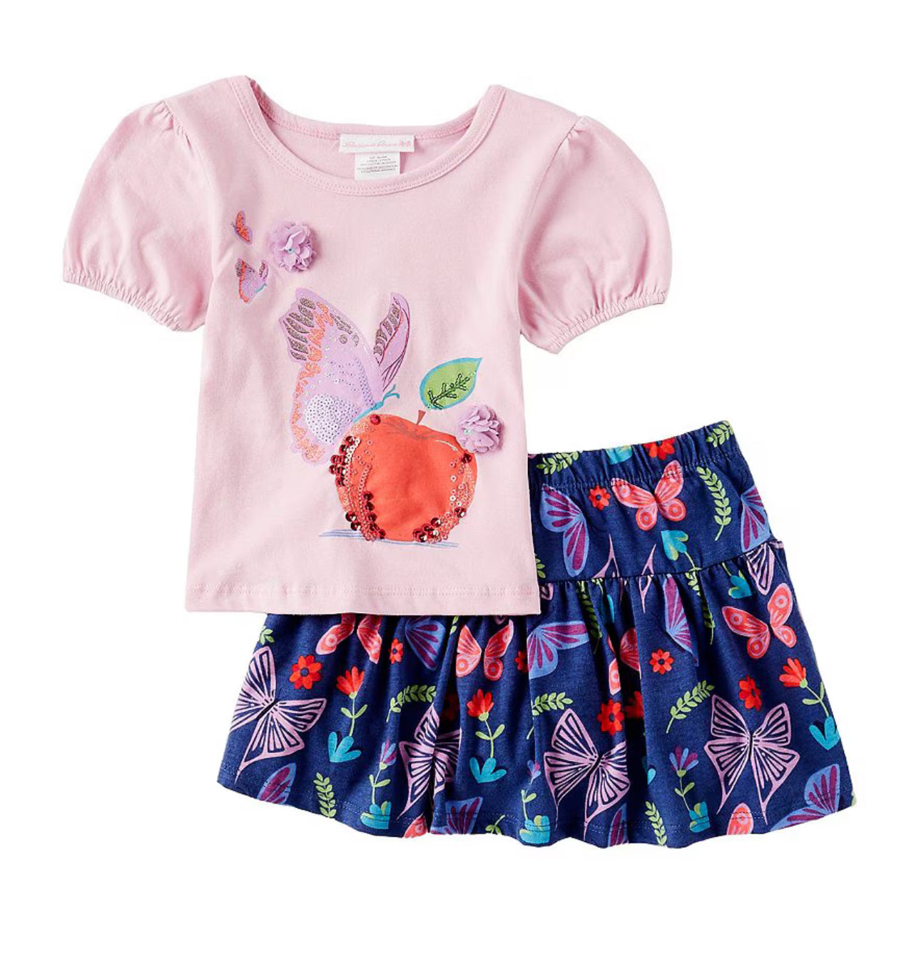 Bonnie Jean Butterfly Apple Skort